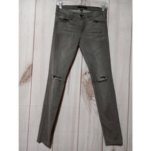 Flying Monkey Jeans Ladies‎ 28 Skinny Low Rise Distressed Gray